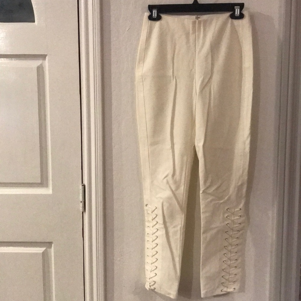 NWT Derek lam 10 Crosby pants with side cris cross